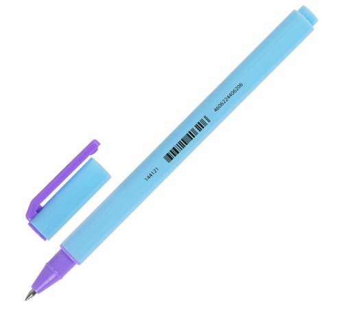 Ручка гелевая BRAUBERG "COLOR PASTEL", СИНЯЯ, корпус ассорти, узел 0,5, линия 0,35 мм, 144121