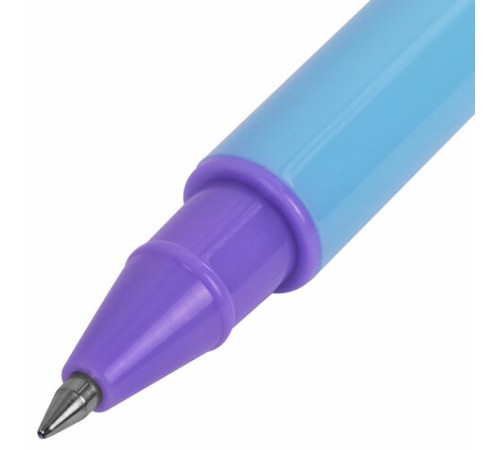Ручка гелевая BRAUBERG "COLOR PASTEL", СИНЯЯ, корпус ассорти, узел 0,5, линия 0,35 мм, 144121