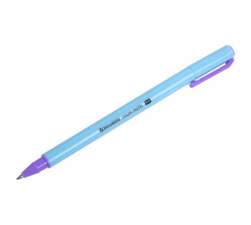Ручка гелевая BRAUBERG "COLOR PASTEL", СИНЯЯ, корпус ассорти, узел 0,5, линия 0,35 мм, 144121