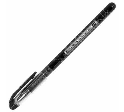Ручка гелевая BRAUBERG "Profi-Gel PRO", ЧЕРНАЯ, линия письма 0,4 мм, игольчатый наконечник 0,5 мм, печать на корпусе, 144124 Ручка гелевая BRAUBERG "Profi-Gel PRO", ЧЕРНАЯ, линия письма 0,4 мм, игольчатый наконечник 0,5 мм, печать на корпусе, 144124