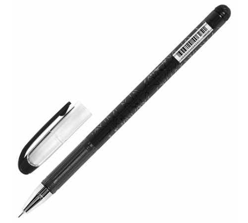 Ручка гелевая BRAUBERG "Profi-Gel PRO", ЧЕРНАЯ, линия письма 0,4 мм, игольчатый наконечник 0,5 мм, печать на корпусе, 144124 Ручка гелевая BRAUBERG "Profi-Gel PRO", ЧЕРНАЯ, линия письма 0,4 мм, игольчатый наконечник 0,5 мм, печать на корпусе, 144124