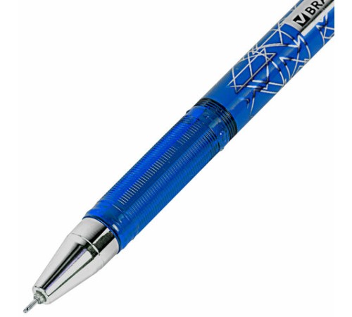 Ручка гелевая BRAUBERG "Profi-Gel PRO", СИНЯЯ, линия письма 0,4 мм, игольчатый наконечник 0,5 мм, печать на корпусе, 144125 Ручка гелевая BRAUBERG "Profi-Gel PRO", СИНЯЯ, линия письма 0,4 мм, игольчатый наконечник 0,5 мм, печать на корпусе, 144125