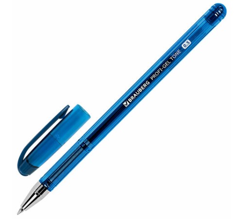 Ручка гелевая BRAUBERG "Profi-Gel TONE", СИНЯЯ, линия письма 0,4 мм, стандартный наконечник 0,5 мм, тонированный корпус, 144128 Ручка гелевая BRAUBERG "Profi-Gel TONE", СИНЯЯ, линия письма 0,4 мм, стандартный наконечник 0,5 мм, тонированный корпус, 144128