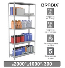 Стеллаж металлический BRABIX 