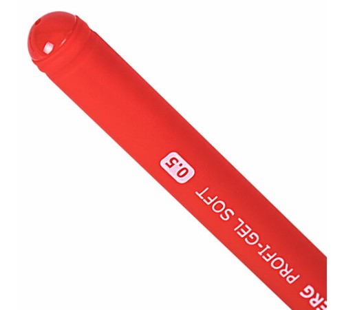 Ручка гелевая BRAUBERG Profi-Gel SOFT, КРАСНАЯ, линия письма 0,4 мм, стандартный наконечник 0,5 мм, прорезиненный корпус SOFT-TOUCH, 144131 Ручка гелевая BRAUBERG Profi-Gel SOFT, КРАСНАЯ, линия письма 0,4 мм, стандартный наконечник 0,5 мм, прорезиненный корпус SOFT-TOUCH, 144131