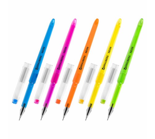 Ручка гелевая BRAUBERG DIAMOND NEON, ЧЕРНАЯ, корпус ассорти, игольчатый узел 0,5 мм, линия письма 0,25 мм, 144132 Ручка гелевая BRAUBERG DIAMOND NEON, ЧЕРНАЯ, корпус ассорти, игольчатый узел 0,5 мм, линия письма 0,25 мм, 144132