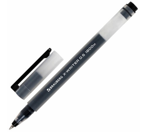 Ручки гелевые BRAUBERG X-WRITER 1800, УВЕЛИЧЕННАЯ ДЛИНА ПИСЬМА 1 800 м, ЧЕРНЫЕ, НАБОР 4 ШТУКИ, стандартный узел 0,5 мм, 144136 Ручки гелевые BRAUBERG X-WRITER 1800, УВЕЛИЧЕННАЯ ДЛИНА ПИСЬМА 1 800 м, ЧЕРНЫЕ, НАБОР 4 ШТУКИ, стандартный узел 0,5 мм, 144136