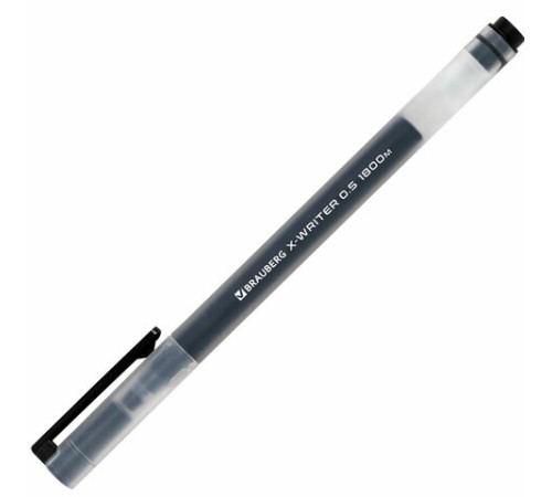 Ручки гелевые BRAUBERG X-WRITER 1800, УВЕЛИЧЕННАЯ ДЛИНА ПИСЬМА 1 800 м, ЧЕРНЫЕ, НАБОР 4 ШТУКИ, стандартный узел 0,5 мм, 144136 Ручки гелевые BRAUBERG X-WRITER 1800, УВЕЛИЧЕННАЯ ДЛИНА ПИСЬМА 1 800 м, ЧЕРНЫЕ, НАБОР 4 ШТУКИ, стандартный узел 0,5 мм, 144136