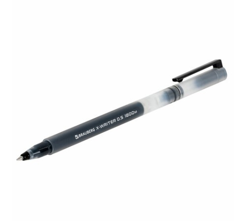 Ручки гелевые BRAUBERG X-WRITER 1800, УВЕЛИЧЕННАЯ ДЛИНА ПИСЬМА 1 800 м, ЧЕРНЫЕ, НАБОР 4 ШТУКИ, стандартный узел 0,5 мм, 144136 Ручки гелевые BRAUBERG X-WRITER 1800, УВЕЛИЧЕННАЯ ДЛИНА ПИСЬМА 1 800 м, ЧЕРНЫЕ, НАБОР 4 ШТУКИ, стандартный узел 0,5 мм, 144136