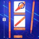 Ручки капиллярные (линеры) 6 ЦВЕТОВ, BRAUBERG "FINE 040", шестигранные, линия 0,4 мм, 144141