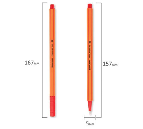 Ручки капиллярные (линеры) 25 ЦВЕТОВ, BRAUBERG 