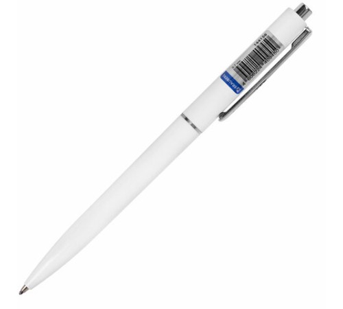 Ручка шариковая автоматическая BRAUBERG X17 WHITE, СИНЯЯ, корпус белый, стандартный узел 0,7 мм, линия письма 0,5 мм, 144156 Ручка шариковая автоматическая BRAUBERG X17 WHITE, СИНЯЯ, корпус белый, стандартный узел 0,7 мм, линия письма 0,5 мм, 144156
