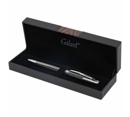 Ручка подарочная шариковая GALANT "Gotter", корпус оружейный металл, детали серебро, узел 0,7 мм, линия письма 0,5 мм, синяя, 144176 Ручка подарочная шариковая GALANT "Gotter", корпус оружейный металл, детали серебро, узел 0,7 мм, линия письма 0,5 мм, синяя, 144176
