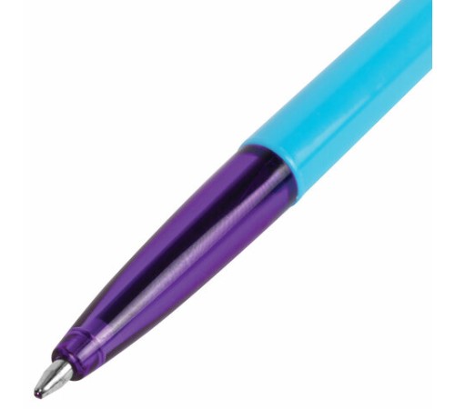 Ручка шариковая BRAUBERG "Офисная" NEON COLOR, СИНЯЯ, корпус ассорти, пишущий узел 1 мм, линия письма 0,5 мм, 144200 Ручка шариковая BRAUBERG "Офисная" NEON COLOR, СИНЯЯ, корпус ассорти, пишущий узел 1 мм, линия письма 0,5 мм, 144200