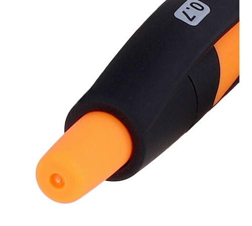 Ручка шариковая автоматическая BRAUBERG ULTRA COLOR NEON, soft-touch, СИНЯЯ, пишущий узел 0,7 мм, линия письма 0,35 мм, 144203