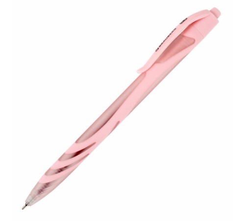 Ручка шариковая автоматическая BRAUBERG ULTRA COLOR PASTEL, soft-touch, СИНЯЯ, пишущий узел 0,7 мм, линия 0,35 мм, 144204