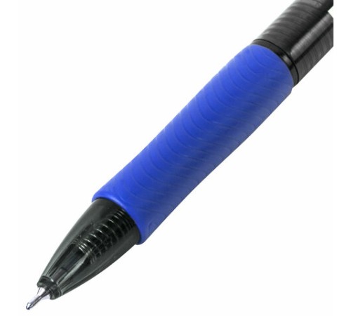Ручка шариковая автоматическая с грипом BRAUBERG OFFICE STYLE, СИНЯЯ, игольчатый наконечник 0,7мм, линия 0,35мм, тонированный корпус, 144210 Ручка шариковая автоматическая с грипом BRAUBERG OFFICE STYLE, СИНЯЯ, игольчатый наконечник 0,7мм, линия 0,35мм, тонированный корпус, 144210