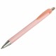 Ручка шариковая автоматическая BRAUBERG "Stripes Pastel", СИНЯЯ, корпус ассорти, пишущий узел 0,5 мм, линия письма 0,3 мм, 144220