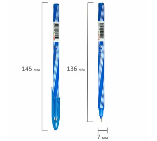 Ручка шариковая STAFF "CANDY NEON", синяя, игольчатый узел 0,6 мм, линия 0,3 мм, 144234 Ручка шариковая STAFF "CANDY NEON", синяя, игольчатый узел 0,6 мм, линия 0,3 мм, 144234
