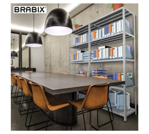 Стеллаж металлический BRABIX "MS KD-180/40-4", 1800х1000х400 мм, 4 полки, сборная стойка, 291115, S240BR144402 Стеллаж металлический BRABIX "MS KD-180/40-4", 1800х1000х400 мм, 4 полки, сборная стойка, 291115, S240BR144402
