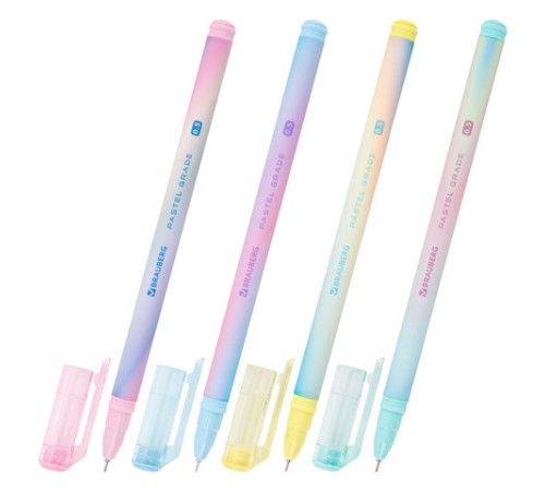 Ручка гелевая BRAUBERG GRADE PASTEL, СИНЯЯ, игольчатый узел 0,5 мм, линия письма 0,3 мм, 144284 Ручка гелевая BRAUBERG GRADE PASTEL, СИНЯЯ, игольчатый узел 0,5 мм, линия письма 0,3 мм, 144284