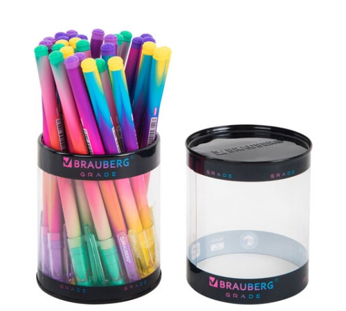 Ручка гелевая BRAUBERG GRADE NEON, ЧЕРНАЯ, игольчатый узел 0,5 мм, линия письма 0,3 мм, 144285 Ручка гелевая BRAUBERG GRADE NEON, ЧЕРНАЯ, игольчатый узел 0,5 мм, линия письма 0,3 мм, 144285