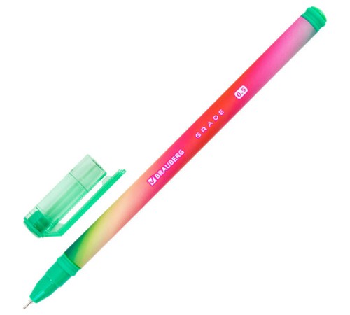 Ручка гелевая BRAUBERG GRADE NEON, ЧЕРНАЯ, игольчатый узел 0,5 мм, линия письма 0,3 мм, 144285 Ручка гелевая BRAUBERG GRADE NEON, ЧЕРНАЯ, игольчатый узел 0,5 мм, линия письма 0,3 мм, 144285