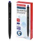 Ручка шариковая масляная автоматическая BRAUBERG "BLACK PEN RT", СИНЯЯ, игольчатый наконечник 0,7 мм, линия письма 0,35 мм, 144326