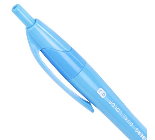 Ручка шариковая автоматическая масляная BRAUBERG "DUAL COLOR", СИНЯЯ, игольчатый наконечник 0,7 мм, линия письма 0,35 мм, 144327 Ручка шариковая автоматическая масляная BRAUBERG "DUAL COLOR", СИНЯЯ, игольчатый наконечник 0,7 мм, линия письма 0,35 мм, 144327