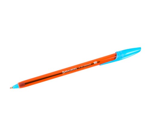 Ручка шариковая BRAUBERG X-30 ORANGE, СИНЯЯ, мягкое письмо, пишущий узел 1 мм, линия письма 0,5 мм, 144333 Ручка шариковая BRAUBERG X-30 ORANGE, СИНЯЯ, мягкое письмо, пишущий узел 1 мм, линия письма 0,5 мм, 144333