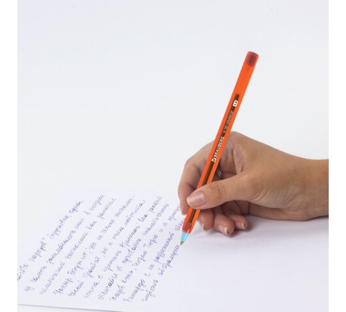 Ручка шариковая BRAUBERG X-30 ORANGE, СИНЯЯ, мягкое письмо, пишущий узел 1 мм, линия письма 0,5 мм, 144333 Ручка шариковая BRAUBERG X-30 ORANGE, СИНЯЯ, мягкое письмо, пишущий узел 1 мм, линия письма 0,5 мм, 144333