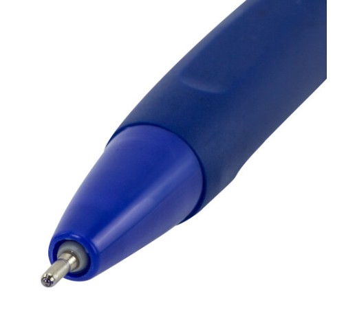 Ручка шариковая автоматическая BRAUBERG A-30 "WRITING 3.0", СИНЯЯ, пишущий узел 0,5 мм, линия письма 0,25 мм, 144339