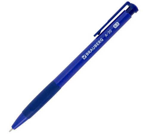 Ручки шариковые автоматические BRAUBERG A-30 "WRITING 3.0", КОМПЛЕКТ 12 ШТ, СИНИЕ, пишущий узел 0,5 мм, линия письма 0,25 мм, 144340 Ручки шариковые автоматические BRAUBERG A-30 "WRITING 3.0", КОМПЛЕКТ 12 ШТ, СИНИЕ, пишущий узел 0,5 мм, линия письма 0,25 мм, 144340