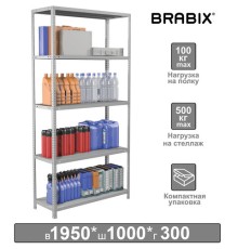 Стеллаж металлический BRABIX 