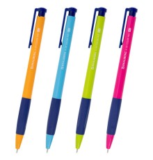 Ручка шариковая автоматическая BRAUBERG A-30 COLOR MIX 