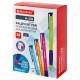 Ручка шариковая автоматическая BRAUBERG A-30 COLOR MIX "WRITING 3.0", СИНЯЯ, пишущий узел 0,5 мм, линия письма 0,25 мм, 144341