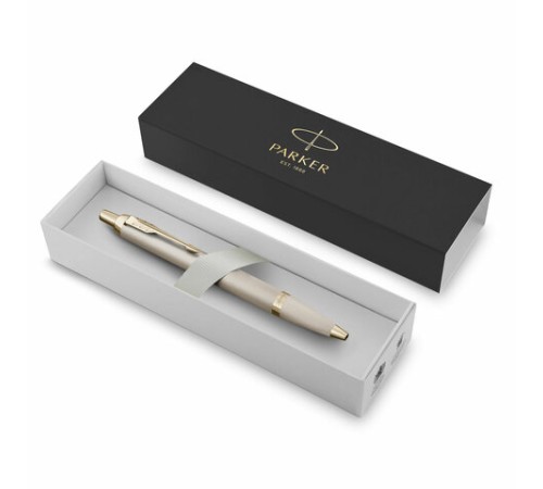 Ручка шариковая PARKER "IM Professionals Monochrome Champagne", корпус шампань, сталь, синяя, 2172956 Ручка шариковая PARKER "IM Professionals Monochrome Champagne", корпус шампань, сталь, синяя, 2172956