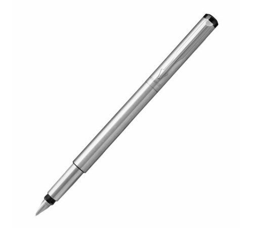 Ручка перьевая PARKER "Vector Stainless Steel", корпус серебристый, детали из нержавеющей стали, синяя, S0029690 Ручка перьевая PARKER "Vector Stainless Steel", корпус серебристый, детали из нержавеющей стали, синяя, S0029690