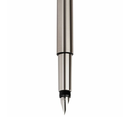 Ручка перьевая PARKER "Vector Stainless Steel", корпус серебристый, детали из нержавеющей стали, синяя, S0029690 Ручка перьевая PARKER "Vector Stainless Steel", корпус серебристый, детали из нержавеющей стали, синяя, S0029690