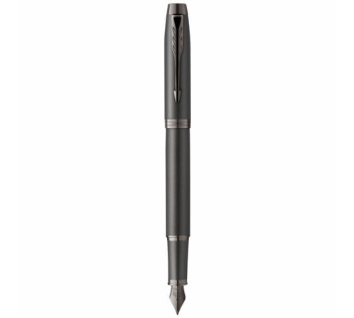 Ручка перьевая PARKER "IM Professionals Monochrome Titanium", темно-серый лак, сталь, синяя, 2172959 Ручка перьевая PARKER "IM Professionals Monochrome Titanium", темно-серый лак, сталь, синяя, 2172959