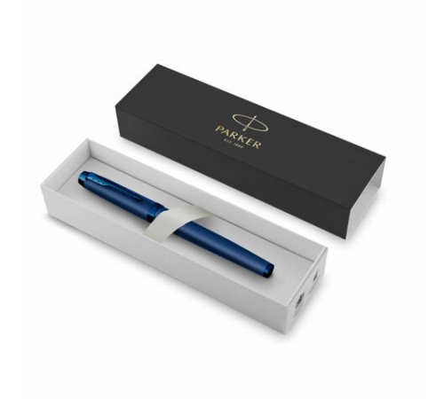 Ручка перьевая PARKER "IM Professionals Monochrome Blue", синий металлик, нержавеющая сталь, синяя, 2172964 Ручка перьевая PARKER "IM Professionals Monochrome Blue", синий металлик, нержавеющая сталь, синяя, 2172964