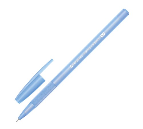 Ручка шариковая с грипом BRAUBERG "i-STICK POINT LIGHT BLUE", СИНЯЯ, пишущий узел 0,7 мм, линия письма 0,35 мм, 144383 Ручка шариковая с грипом BRAUBERG "i-STICK POINT LIGHT BLUE", СИНЯЯ, пишущий узел 0,7 мм, линия письма 0,35 мм, 144383