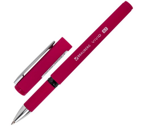 Ручка шариковая с грипом BRAUBERG 