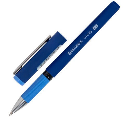 Ручка шариковая с грипом BRAUBERG 