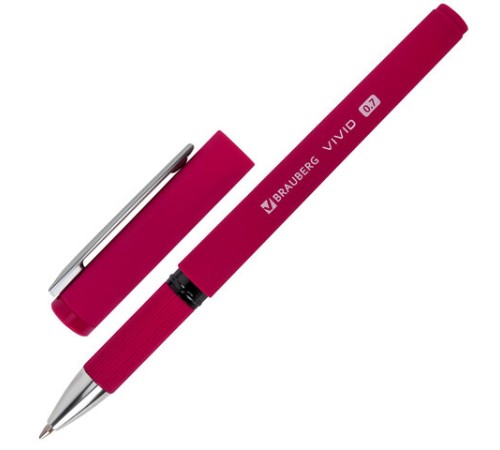Ручки шариковые с грипом BRAUBERG "VIVID", НАБОР 3 ШТУКИ, СИНИЕ, SOFT TOUCH покрытие, узел 0,7 мм, линия письма 0,35 мм, 144401 Ручки шариковые с грипом BRAUBERG "VIVID", НАБОР 3 ШТУКИ, СИНИЕ, SOFT TOUCH покрытие, узел 0,7 мм, линия письма 0,35 мм, 144401