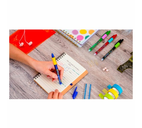 Ручка стираемая гелевая с грипом BIC "Gelocity Illusion", СИНЯЯ, корпус синий, линия 0,3 мм, 516518 Ручка стираемая гелевая с грипом BIC "Gelocity Illusion", СИНЯЯ, корпус синий, линия 0,3 мм, 516518