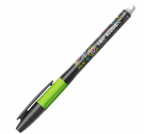 Ручка стираемая гелевая с грипом BIC "Gelocity Illusion", ЧЕРНАЯ, корпус черный, линия 0,3 мм, 516523 Ручка стираемая гелевая с грипом BIC "Gelocity Illusion", ЧЕРНАЯ, корпус черный, линия 0,3 мм, 516523