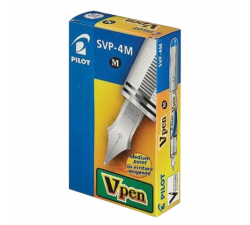 Ручка перьевая PILOT V-Pen, СИНЯЯ, корпус серый, линия письма 0,58 мм, SVP-4M L Ручка перьевая PILOT V-Pen, СИНЯЯ, корпус серый, линия письма 0,58 мм, SVP-4M L