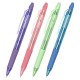 Ручки гелевые стираемые автоматические BRAUBERG "X-ERASE RT PASTEL COLOR", СИНИЕ, НАБОР 4ШТ, пишущий узел 0,7мм, линия письма 0,5 мм, 144426