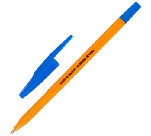 Ручка шариковая STAFF "Basic BP-66 ORANGE", СИНЯЯ, корпус оранжевый, узел 1 мм, линия письма 0,5 мм, 144453 Ручка шариковая STAFF "Basic BP-66 ORANGE", СИНЯЯ, корпус оранжевый, узел 1 мм, линия письма 0,5 мм, 144453
